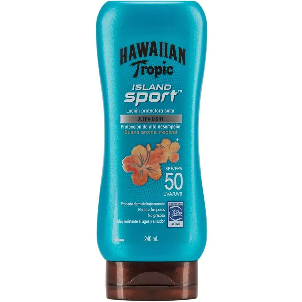 HAWAIIAN TROPIC PROTECTOR SOLAR EMULSION SPORT ISLAND FPS 50 X 240 ML.